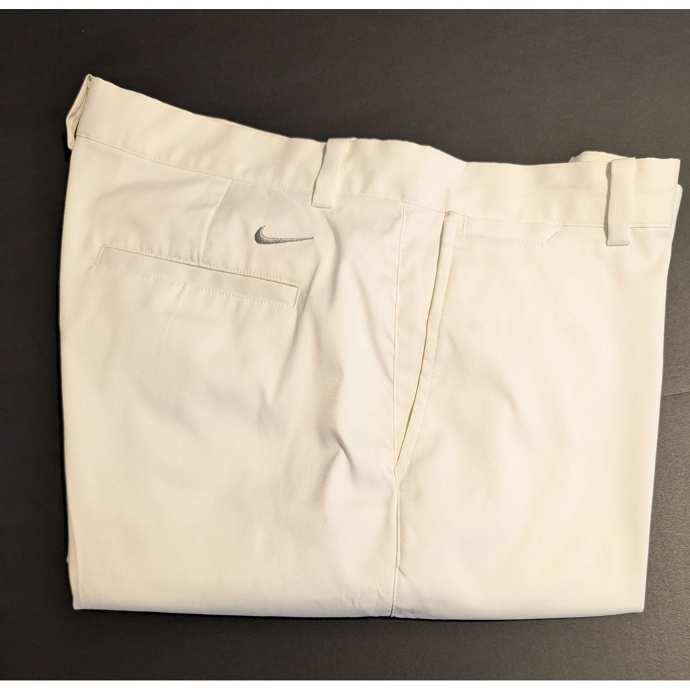 NWOT Nike Golf Tour Performance Dri-FIT Pants Mens 36x32 White Stretch 445591